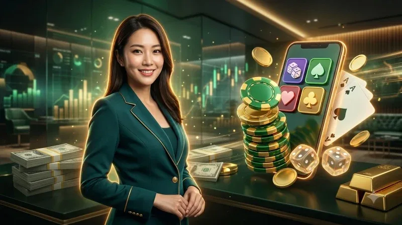 Bàn blackjack và roulette trong table games casino
