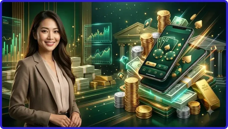 ban-choi-baccarat-voi-hai-cua-player-va-banker-chip-va-bai Bàn chơi baccarat với hai cửa Player và Banker, chip và bài